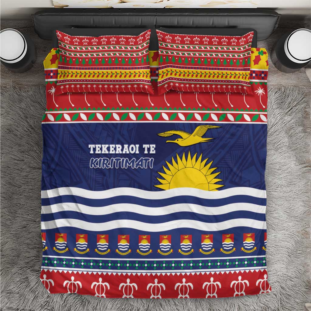 Kiribati Christmas Bedding Set Coat Of Arms Tekeraoi Te Kiritimati