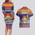 Kiribati Christmas Couples Matching Long Sleeve Bodycon Dress and Hawaiian Shirt Coat Of Arms Tekeraoi Te Kiritimati