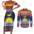 Kiribati Christmas Couples Matching Short Sleeve Bodycon Dress and Long Sleeve Button Shirt Coat Of Arms Tekeraoi Te Kiritimati