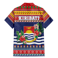 Kiribati Christmas Family Matching Mermaid Dress and Hawaiian Shirt Coat Of Arms Tekeraoi Te Kiritimati