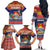 Kiribati Christmas Family Matching Off The Shoulder Long Sleeve Dress and Hawaiian Shirt Coat Of Arms Tekeraoi Te Kiritimati