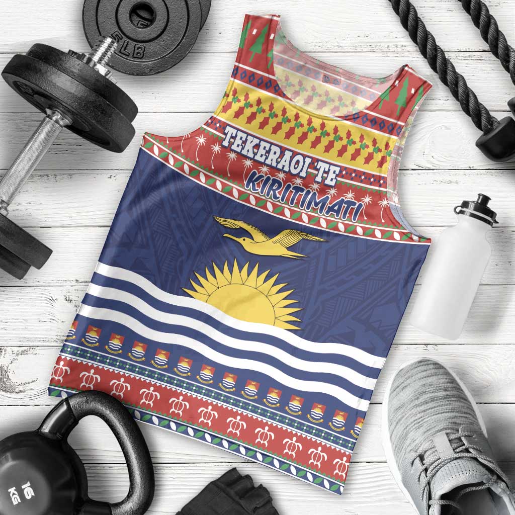 Kiribati Christmas Men Tank Top Coat Of Arms Tekeraoi Te Kiritimati