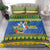 Solomon Islands Christmas Bedding Set Coat Of Arms Merry Xmas