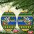 Solomon Islands Christmas Ceramic Ornament Coat Of Arms Merry Xmas