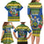 Solomon Islands Christmas Family Matching Long Sleeve Bodycon Dress and Hawaiian Shirt Coat Of Arms Merry Xmas