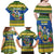 Solomon Islands Christmas Family Matching Off Shoulder Maxi Dress and Hawaiian Shirt Coat Of Arms Merry Xmas