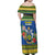 Solomon Islands Christmas Family Matching Off Shoulder Maxi Dress and Hawaiian Shirt Coat Of Arms Merry Xmas