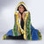 Solomon Islands Christmas Hooded Blanket Coat Of Arms Merry Xmas