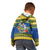 Solomon Islands Christmas Kid Hoodie Coat Of Arms Merry Xmas