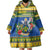 Solomon Islands Christmas Wearable Blanket Hoodie Coat Of Arms Merry Xmas