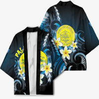 Palau United Nations Day Kimono Polynesian Curves Plumeria - Polynesian Pride