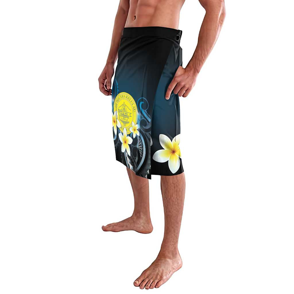 Palau United Nations Day Lavalava Polynesian Curves Plumeria - Polynesian Pride