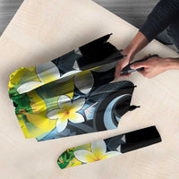 Palau United Nations Day Umbrella Polynesian Curves Plumeria - Polynesian Pride