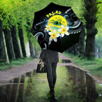 Palau United Nations Day Umbrella Polynesian Curves Plumeria - Polynesian Pride