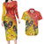 New Zealand Piwakawaka Christmas Couples Matching Long Sleeve Bodycon Dress and Hawaiian Shirt With Maori Pattern