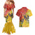 New Zealand Piwakawaka Christmas Couples Matching Mermaid Dress and Hawaiian Shirt With Maori Pattern