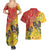 New Zealand Piwakawaka Christmas Couples Matching Summer Maxi Dress and Hawaiian Shirt With Maori Pattern