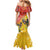 New Zealand Piwakawaka Christmas Family Matching Mermaid Dress and Hawaiian Shirt With Maori Pattern