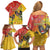 New Zealand Piwakawaka Christmas Family Matching Off Shoulder Short Dress and Hawaiian Shirt With Maori Pattern