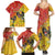 New Zealand Piwakawaka Christmas Family Matching Summer Maxi Dress and Hawaiian Shirt With Maori Pattern