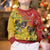 New Zealand Piwakawaka Christmas Kid Ugly Christmas Sweater With Maori Pattern