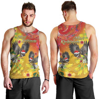 New Zealand Piwakawaka Christmas Men Tank Top With Maori Pattern LT05 - Polynesian Pride