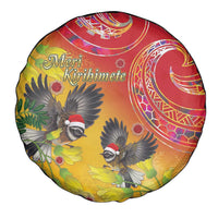 New Zealand Piwakawaka Christmas Spare Tire Cover With Maori Pattern LT05 - Polynesian Pride