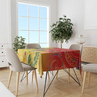 New Zealand Piwakawaka Christmas Tablecloth With Maori Pattern LT05 - Polynesian Pride
