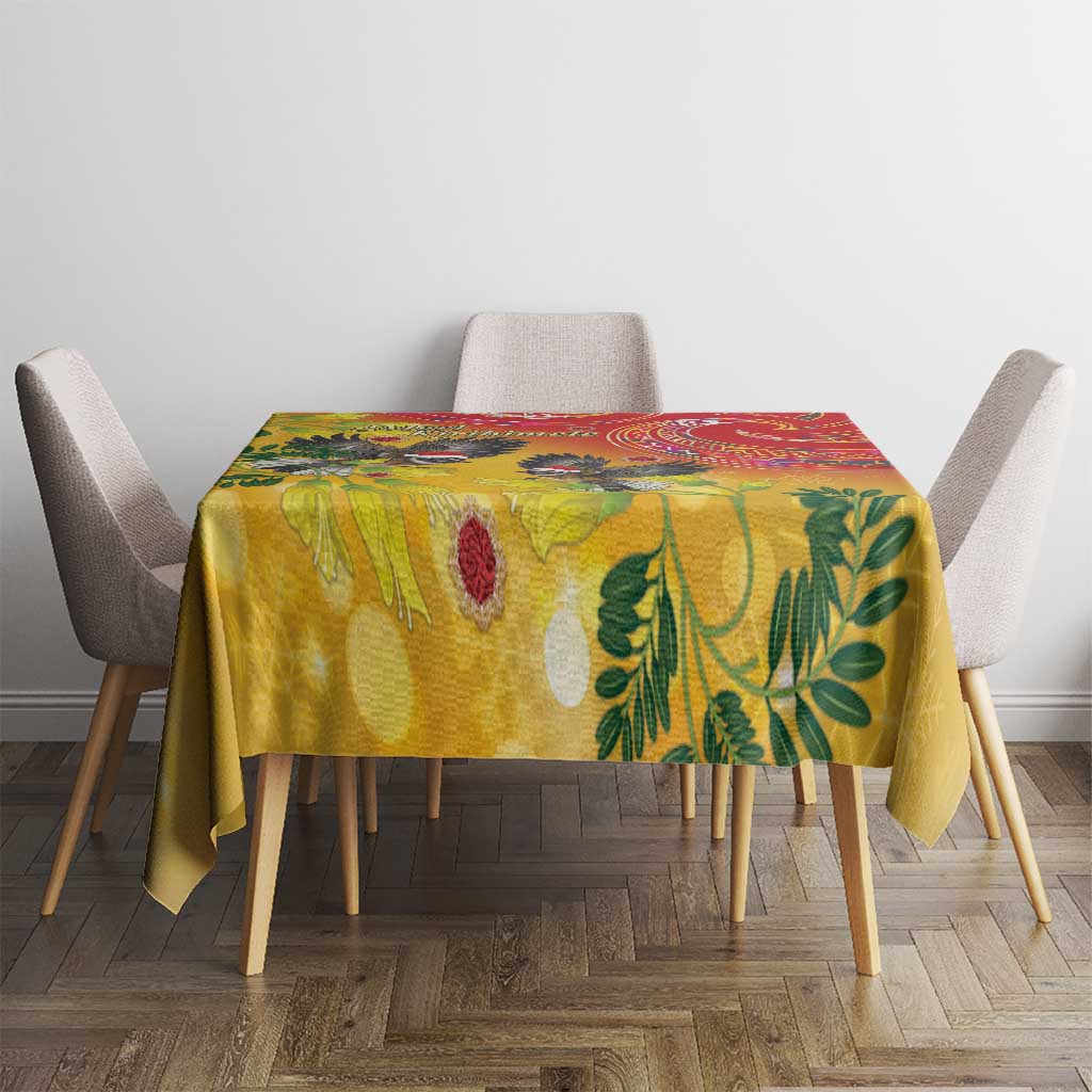 New Zealand Piwakawaka Christmas Tablecloth With Maori Pattern LT05 - Polynesian Pride