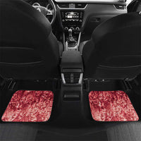 New Zealand Tiki Christmas Car Mats Ho Ho Ho Paua Shell Glitter Red LT05 Set 2pcs - Back Black - Polynesian Pride