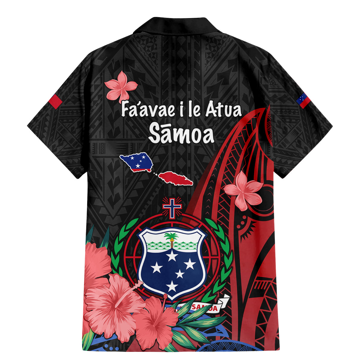 Samoa Independence Day Family Matching Mermaid Dress and Hawaiian Shirt Samoan Warriors Ula Fala LT05 - Polynesian Pride