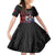 Samoa Independence Day Kid Short Sleeve Dress Samoan Warriors Ula Fala LT05 KID Black - Polynesian Pride