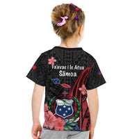 Samoa Independence Day Kid T Shirt Samoan Warriors Ula Fala LT05 - Polynesian Pride