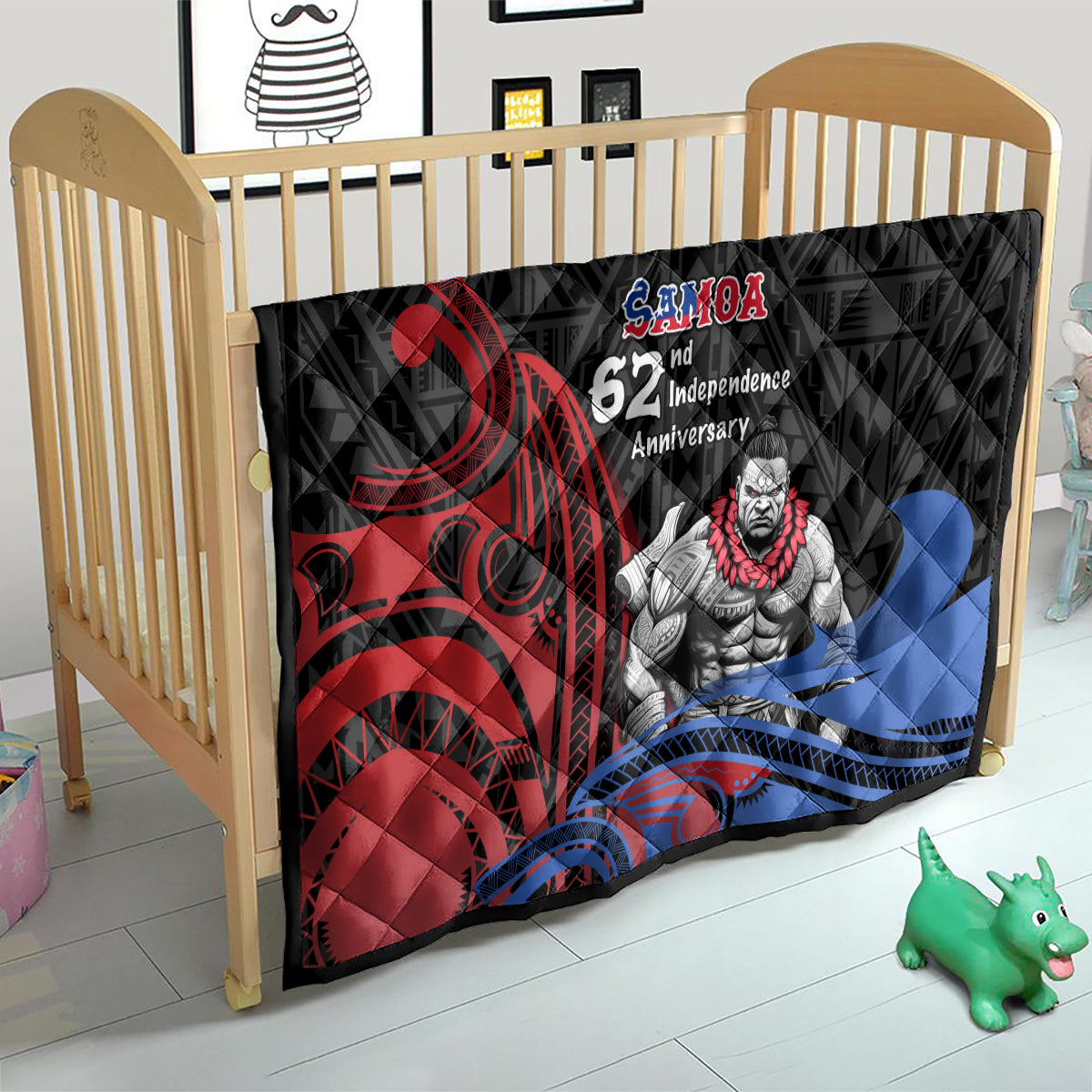 Samoa Independence Day Quilt Samoan Warriors Ula Fala LT05 - Polynesian Pride
