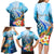 Personalised Kosrae Constitution Day Family Matching Long Sleeve Bodycon Dress and Hawaiian Shirt Humpback Whale Tropical Flowers LT05 - Polynesian Pride