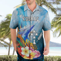 Personalised Kosrae Constitution Day Hawaiian Shirt Humpback Whale Tropical Flowers LT05 - Polynesian Pride