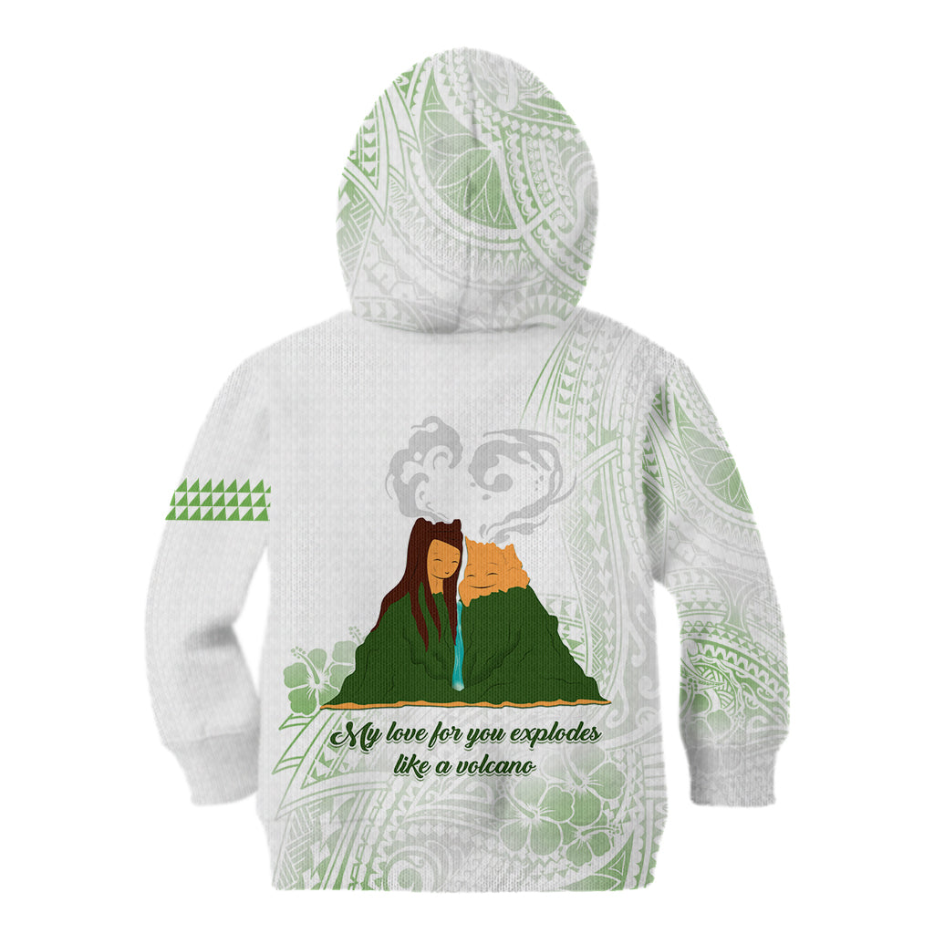 Personalised I LAVA YOU Volcano Valentine Kid Hoodie Polynesian Tribal Pattern LT05 - Polynesian Pride