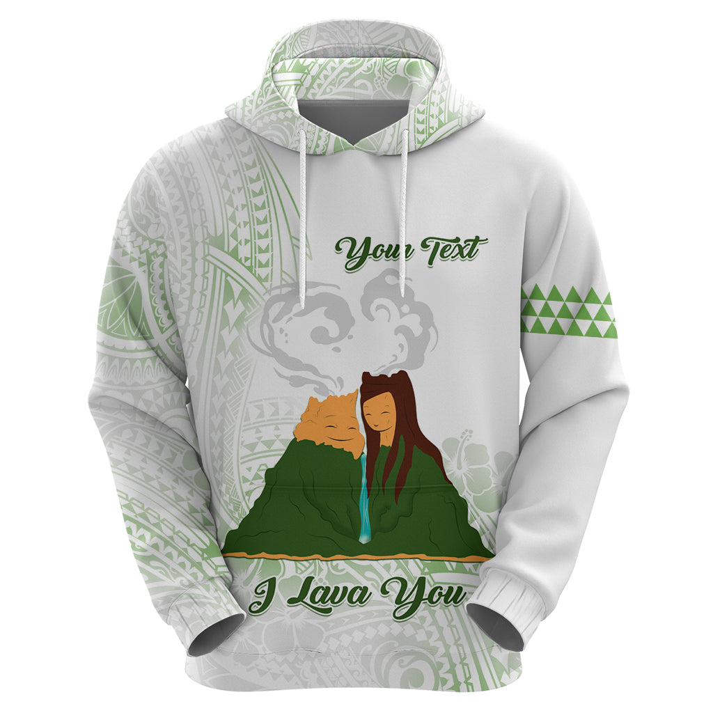 Personalised I LAVA YOU Volcano Valentine Zip Hoodie Polynesian Tribal Pattern LT05 - Polynesian Pride