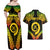 Personalised Vanuatu Father Lini Day Couples Matching Off Shoulder Maxi Dress and Hawaiian Shirt Polynesian Tribal Pattern LT05 - Polynesian Pride