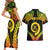 Personalised Vanuatu Father Lini Day Couples Matching Short Sleeve Bodycon Dress and Hawaiian Shirt Polynesian Tribal Pattern LT05 - Polynesian Pride