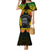 Personalised Vanuatu Father Lini Day Family Matching Mermaid Dress and Hawaiian Shirt Polynesian Tribal Pattern LT05 Mom's Dress Black - Polynesian Pride