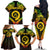 Personalised Vanuatu Father Lini Day Family Matching Off Shoulder Long Sleeve Dress and Hawaiian Shirt Polynesian Tribal Pattern LT05 - Polynesian Pride