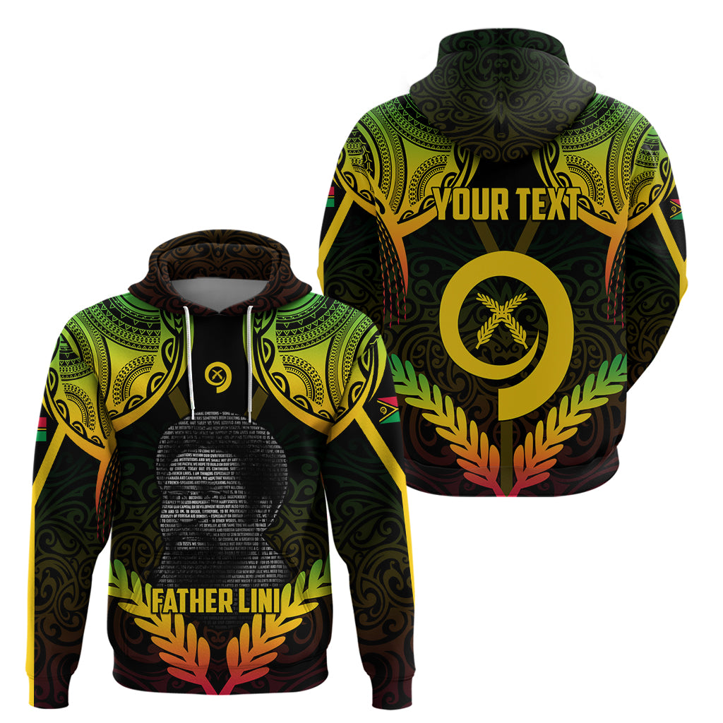 Personalised Vanuatu Father Lini Day Zip Hoodie Polynesian Tribal Pattern LT05 - Polynesian Pride
