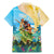 Personalised Hawaii Honolulu Festival Family Matching Mermaid Dress and Hawaiian Shirt Hula Girls Tropical Vibe LT05 - Polynesian Pride