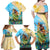 Personalised Hawaii Honolulu Festival Family Matching Off Shoulder Maxi Dress and Hawaiian Shirt Hula Girls Tropical Vibe LT05 - Polynesian Pride