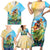 Personalised Hawaii Honolulu Festival Family Matching Short Sleeve Bodycon Dress and Hawaiian Shirt Hula Girls Tropical Vibe LT05 - Polynesian Pride