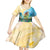 Personalised Hawaii Honolulu Festival Kid Short Sleeve Dress Hula Girls Tropical Vibe LT05 - Polynesian Pride