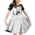 Custom Fiji Tapa Football Family Matching Off Shoulder Short Dress and Hawaiian Shirt Sporty Style