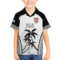 Custom Fiji Tapa Football Family Matching Tank Maxi Dress and Hawaiian Shirt Sporty Style
