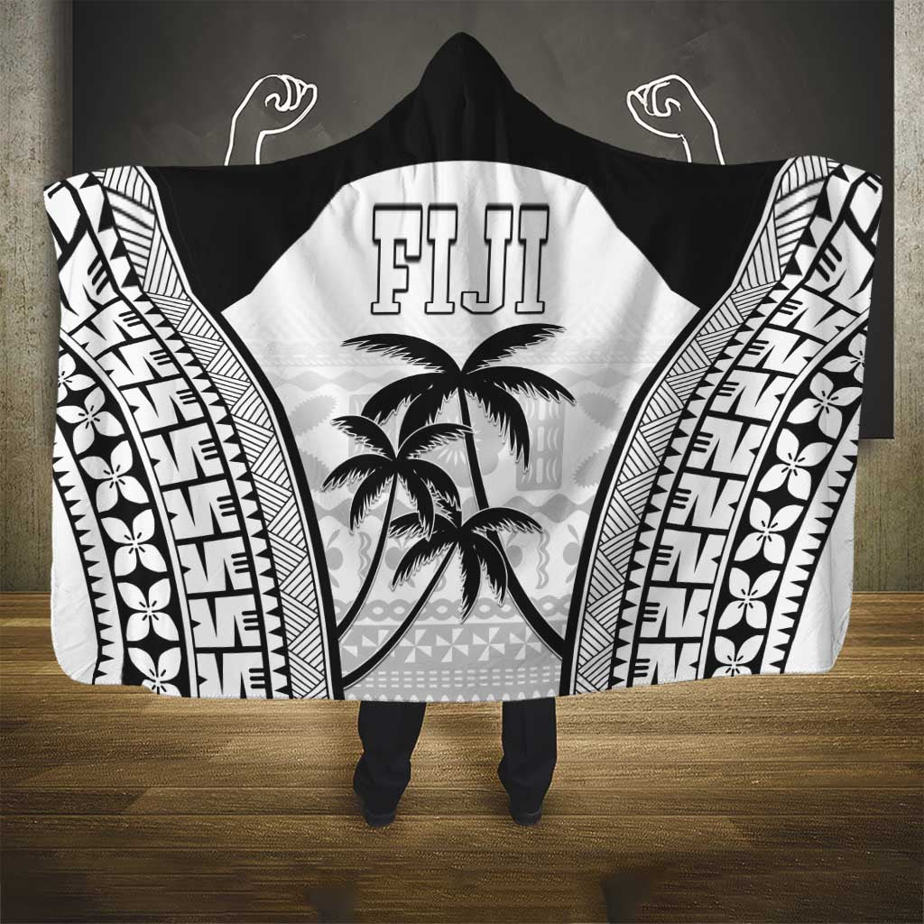 Fiji Tapa Football Hooded Blanket Sporty Style